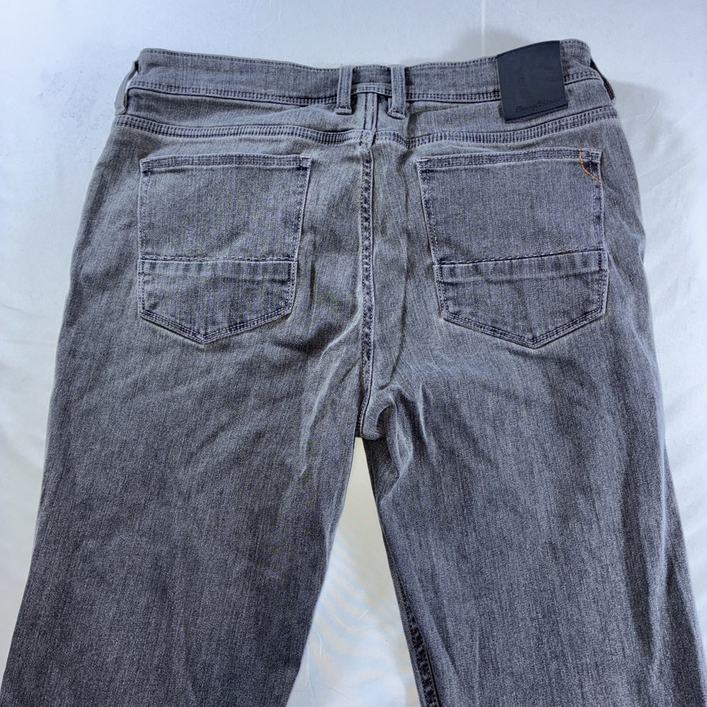 Tommy Bahama Indigo Palms Light Weight Stretch Tapered Jeans Men's 34x34 Gray - Picture 12 of 16